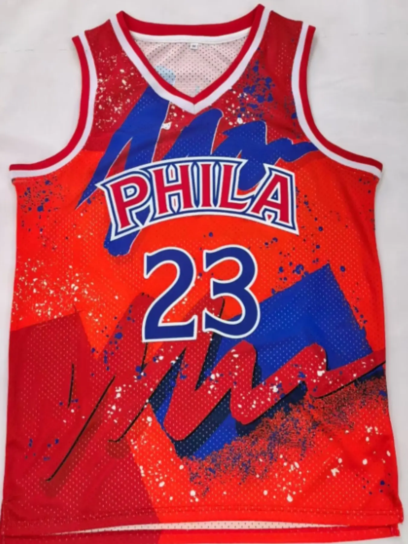 James Harden #23 Philadelphia Embroidered Basketball Jersey, Sporty Loose-Fit Design, All-Season Wear, Fashionable Number Patch