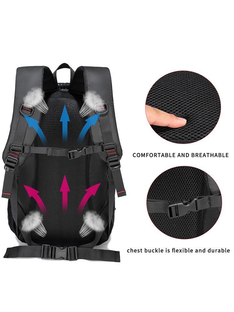 Maximum Storage Casual Backpack - Versatile High Capacity Men's Backpack for Daily Adventures, School, and Business Trips, Includes Hydration Bladder Sleeve and Quick-Access Top Pocket