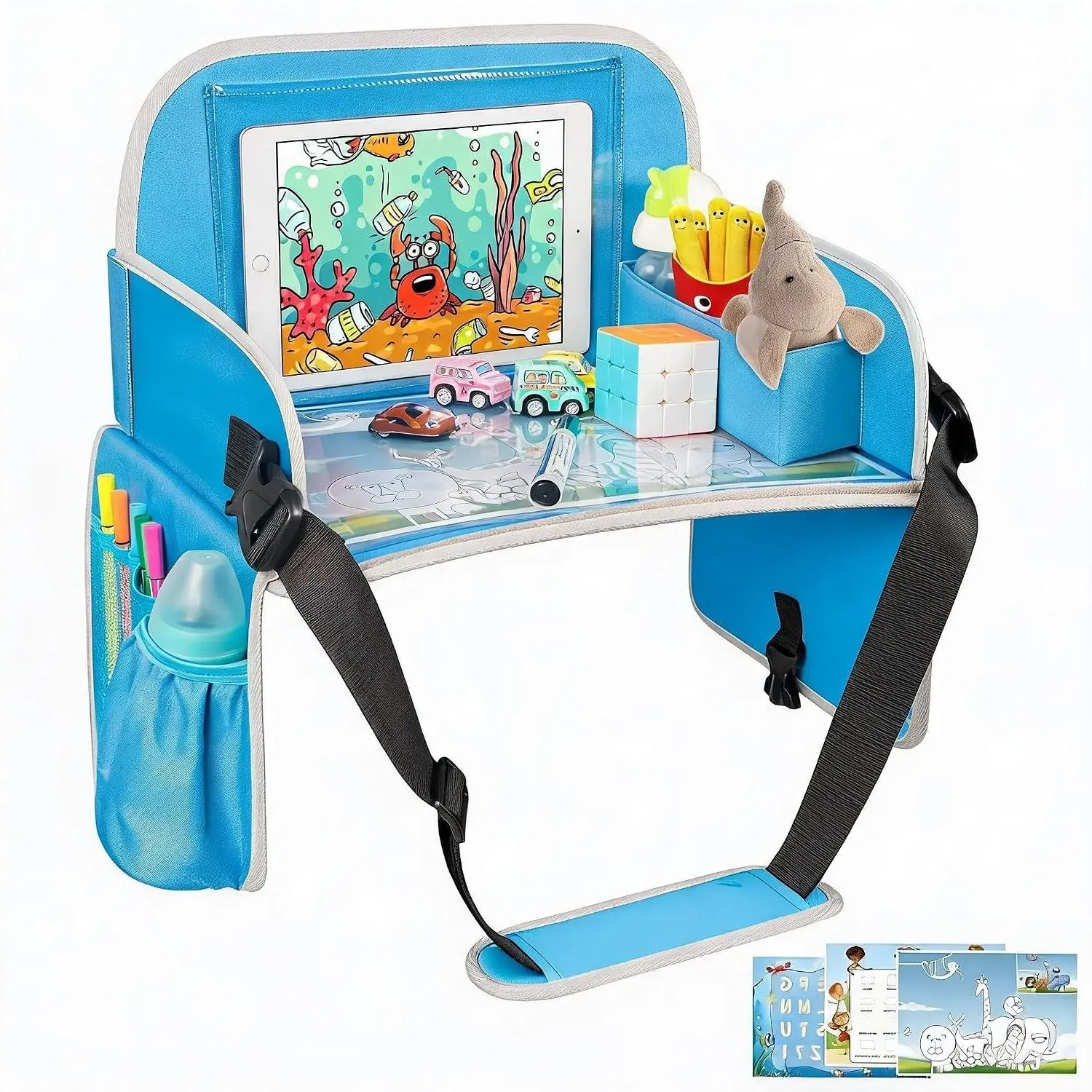 Kids Travel Tray, Car Seat Tray for Toddlers, Travel Essentials