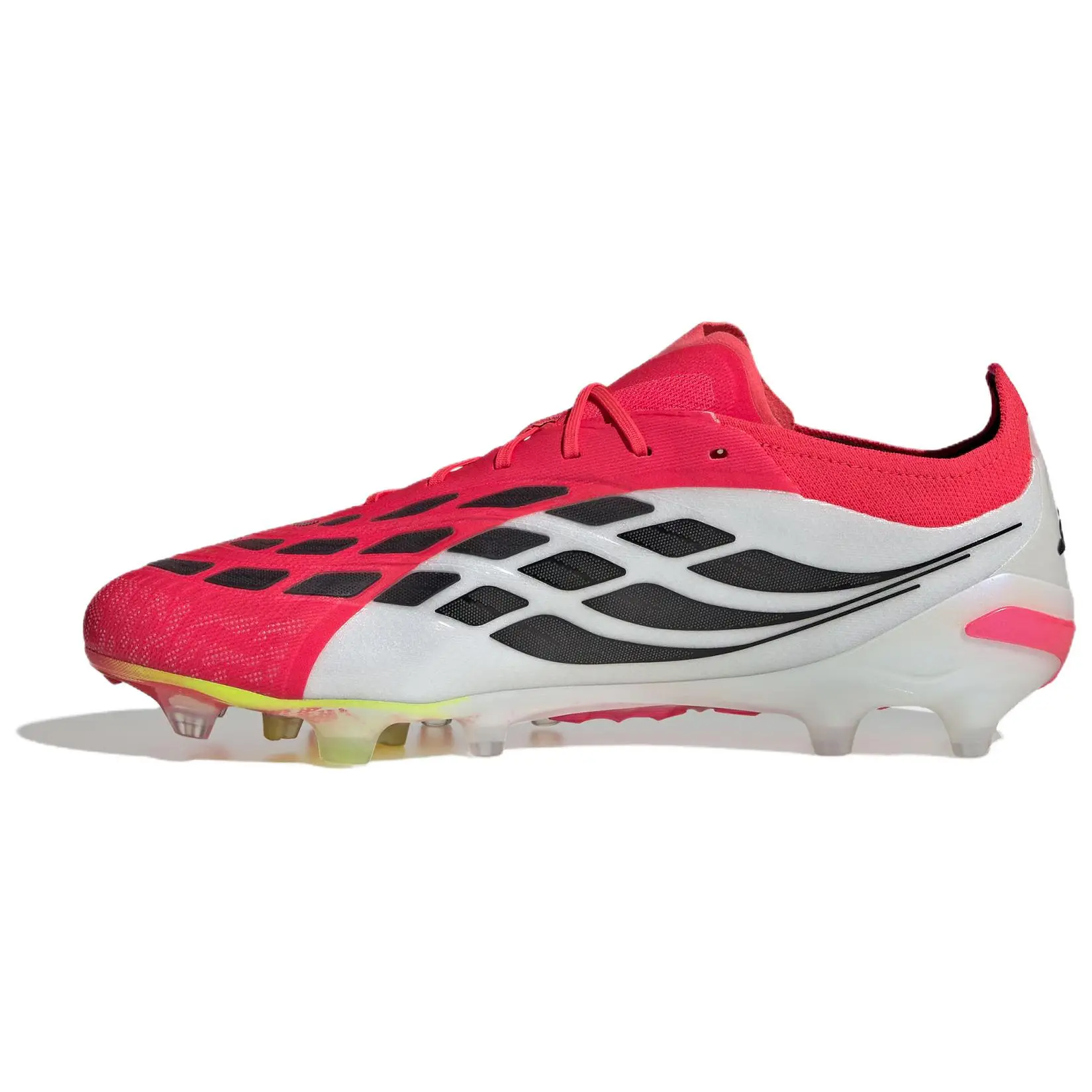 Adidas Predator Elite Comfort AG Soccer Cleats for Men and Women – Red and White Verifiable, with credentials and supporting global authentication