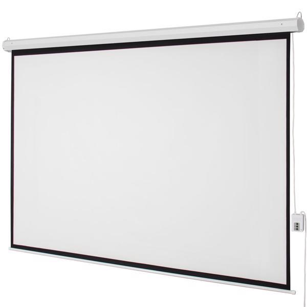 100" 4:3 80"*60" Motorized Projector Screen with Remote Control, Matte White Viewing Area, Ceiling/Wall Mountable, Silent Operation for Home Theater, Office, Classroom 100" 4:3 80"*60" Motorized Projector Screen with Remote Control, Matte White Viewing Area, Ceiling/Wall Mountable, Silent Operation for Home Theater, Office, Classroom