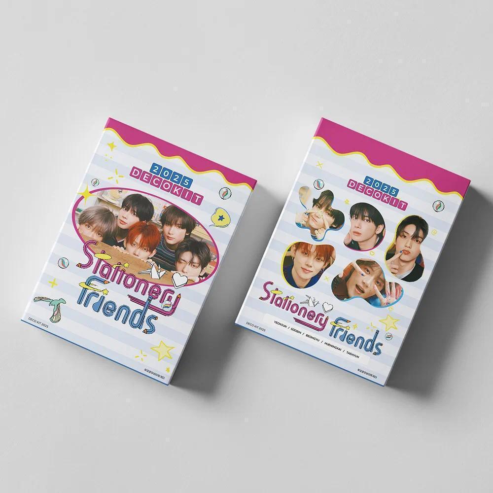 55pcs/set Kpop Photo album DECO KIT TXT Yeonjun Soobin Beomgyu Lomo Cards Photocards for Fans Collcetion High Quality HD Postcar