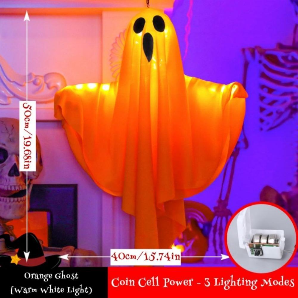 Halloween Ghost Shaped LED Light, 1/2 Counts Glowing Ghost Decorative Light, Outdoor Hanging Decor for Garden, Yard, Patio, Lawn, Party Home Décor Halloween Ghost Shaped LED Light, 1/2 Counts Glowing Ghost Decorative Light, Outdoor Hanging Decor for Garden, Yard, Patio, Lawn, Party Home Décor