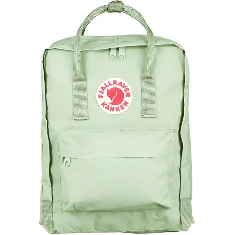 Fjallraven Kanken 16L Foldable Waterproof Backpack for Women, Vinylon Mint Green
