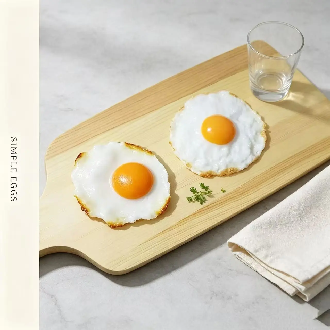 2-Pack Realistic Fried Egg Models, Egg Props, Sunnyside Up Western Restaurant Display Decor, Simulation Food Accessories