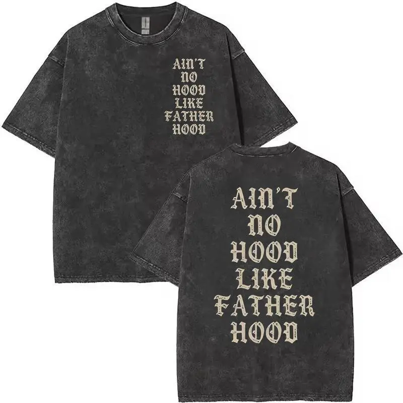 Funny Dad Life Shirt, Fatherhood, First Father's Day Present, Dad of Girls, Cool Dad Of Mens  Gift For Husband, Daddy Vintage washed cotton T-shirt, Skeleton Hand Graphic tees