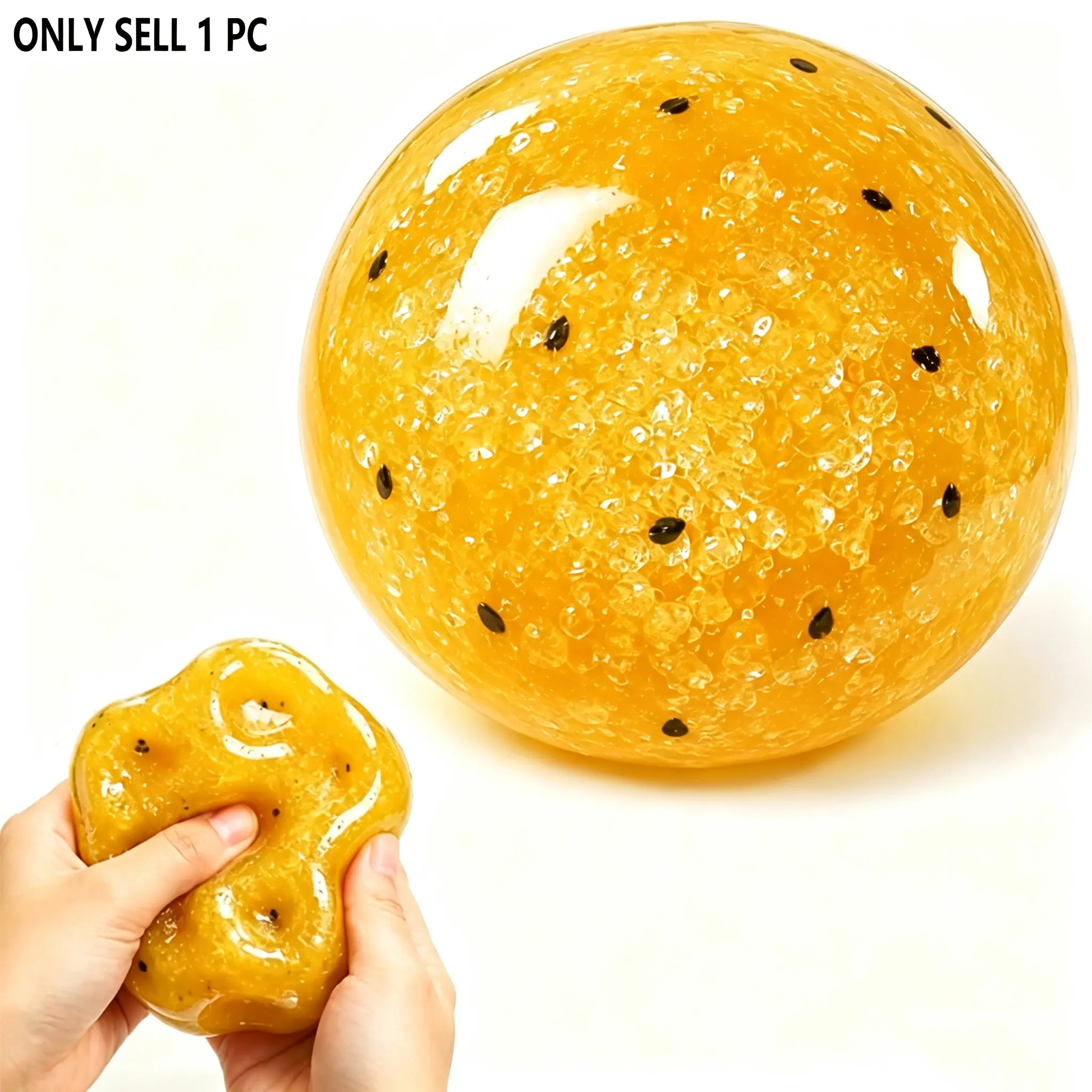 Passion Fruit Milk Shake Stress Relieving Toy - Soft and Squeeze Pressure Relieving Item with Paper Sound, Shapeable Stress Relieving Toy, Ideal Gift for Collectors and Enthusiasts