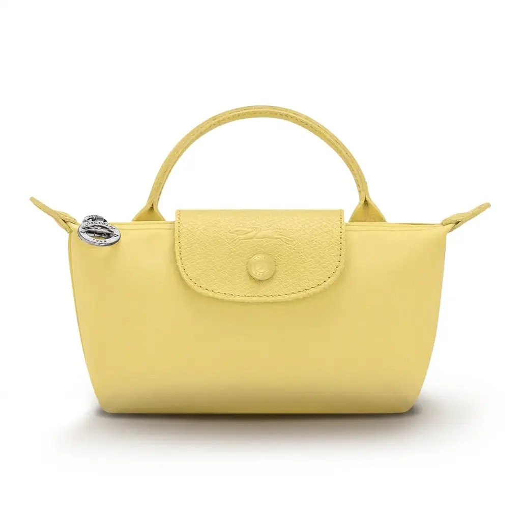 Longchamp Le Pliage One Multifunctional Handbag for Women, Snap-and-Zip Closure, Nylon, Yellow