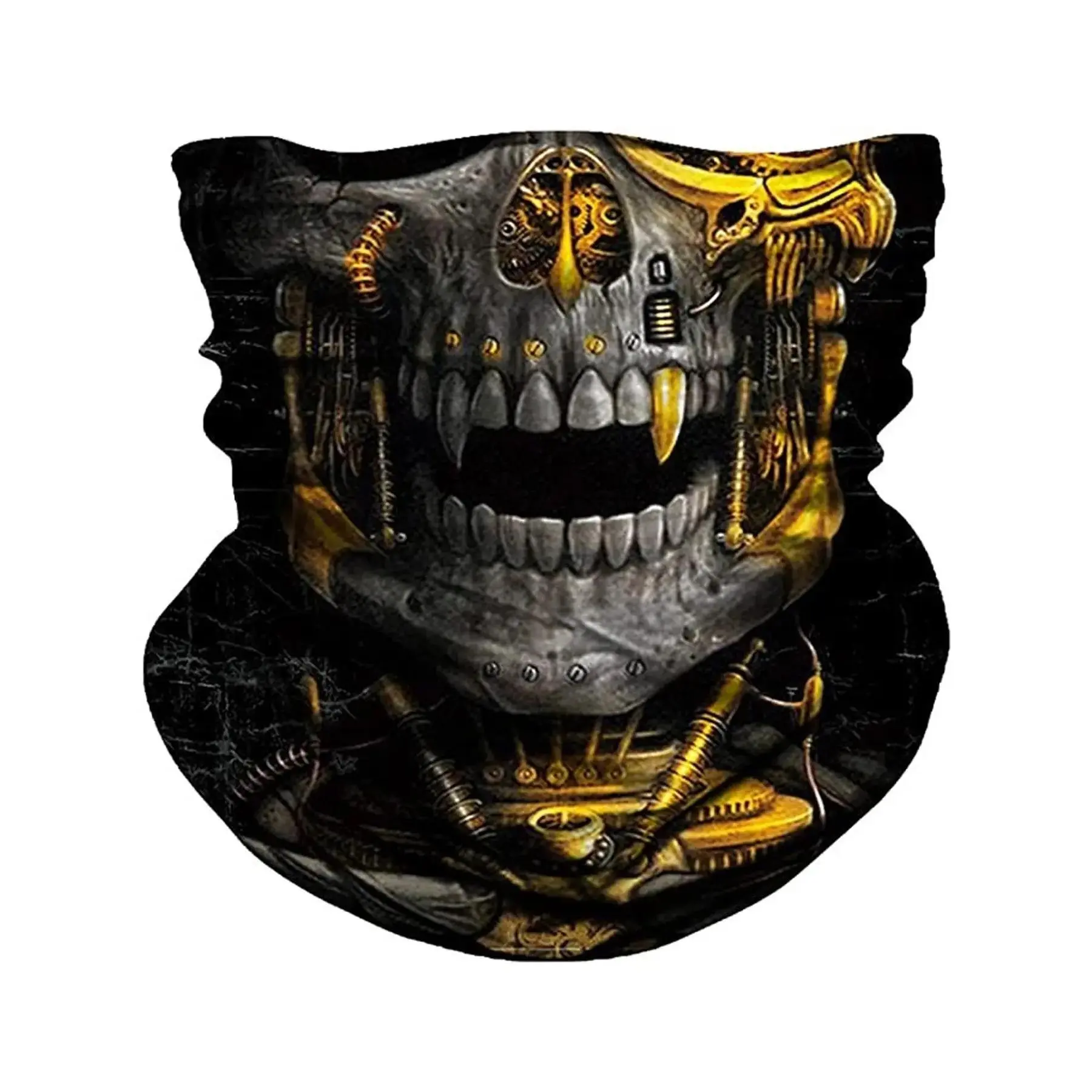 1Pc Neck Gaiter Face Cover Scarf, Neck Gaiter Masks, Neck Warmer Breathable Sun & Wind-proof for Skiing Fishing Hiking Cycling, Skull Scarf - Multifunctional Cycling Mask with Warm Snood, Windproof Neck Gaiter