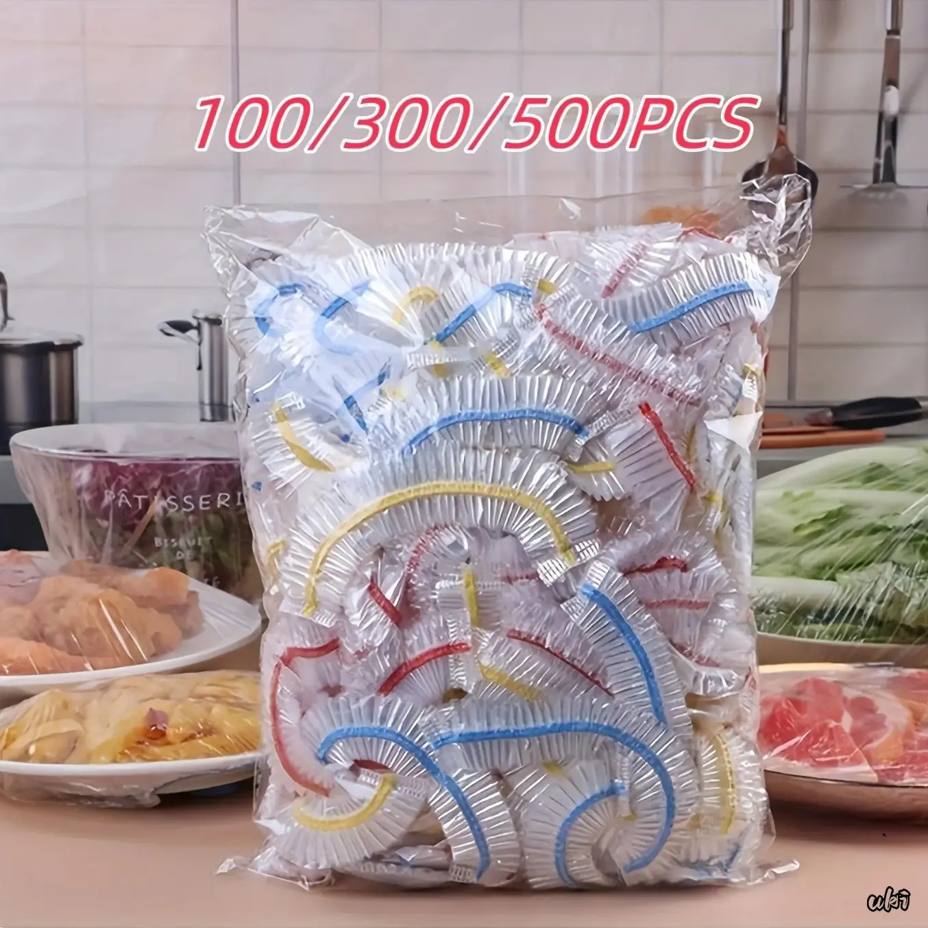 Disposable Stretch Clear Food Wrap Covers, Airtight Leakproof Freshness Sealing Lids, Viral Multi Purpose Kitchen Cling Film For Meal Prep, Household, Restaurant, Picnic And Portable Outdoor Food Storage