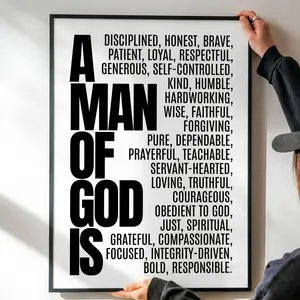 Black White Teen Boy Room Scripture Art College Guy Dorm Religious Wall Decor Bible Verse Poster Youth Boy Modern Christian Bible Verse Art