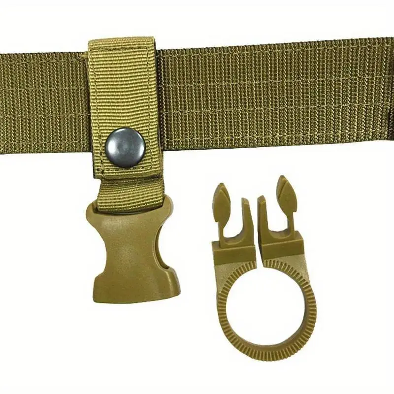 2pcs Molle Webbing Backpack Buckle Carabiners Attach Quickdraw Water Bottle Hanger Holder Outdoor Camping Accessory Hiking Climbing Accessories