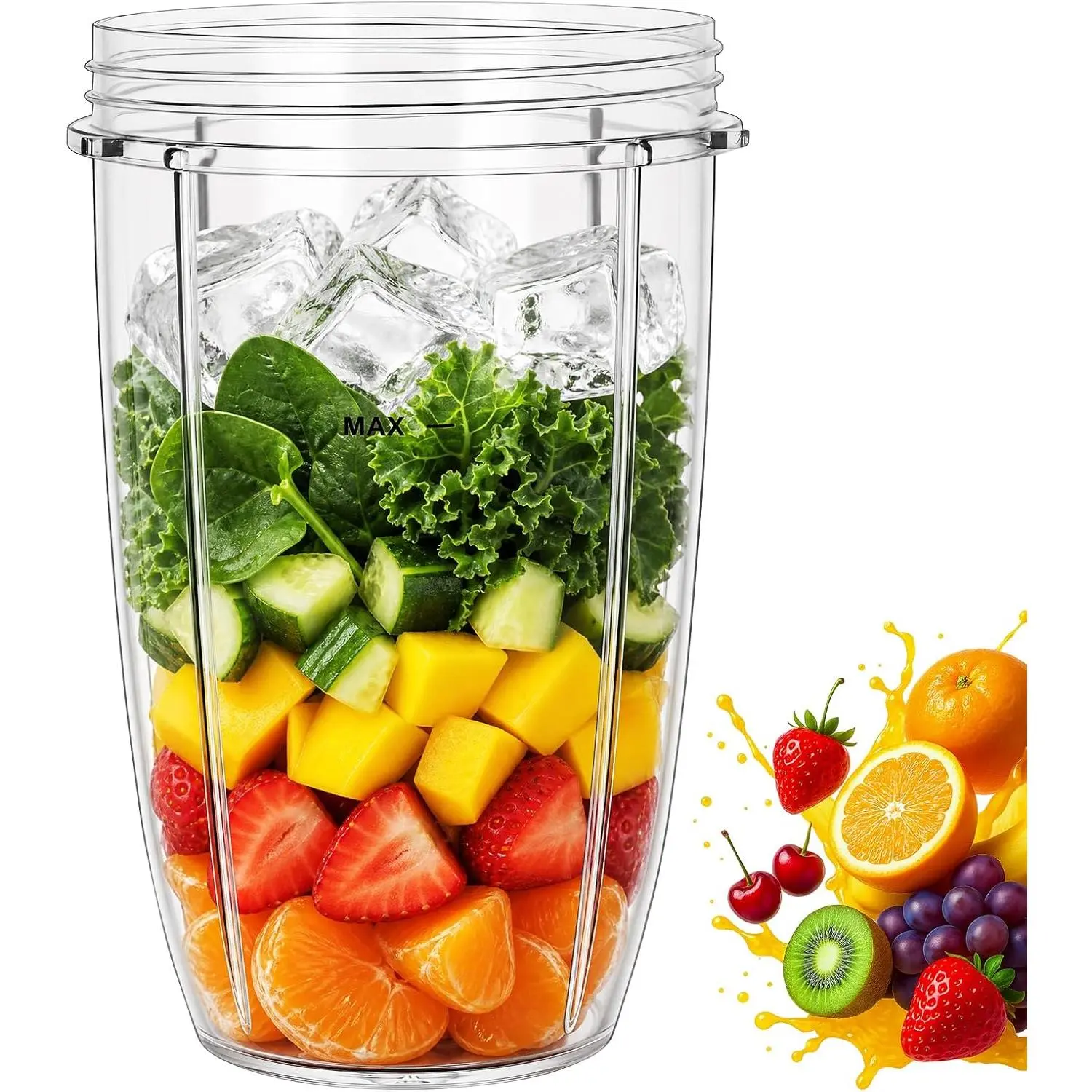 Replacement Cups  Replacement Parts 24oz Blender Cups Compatible   600w and 900w Blender