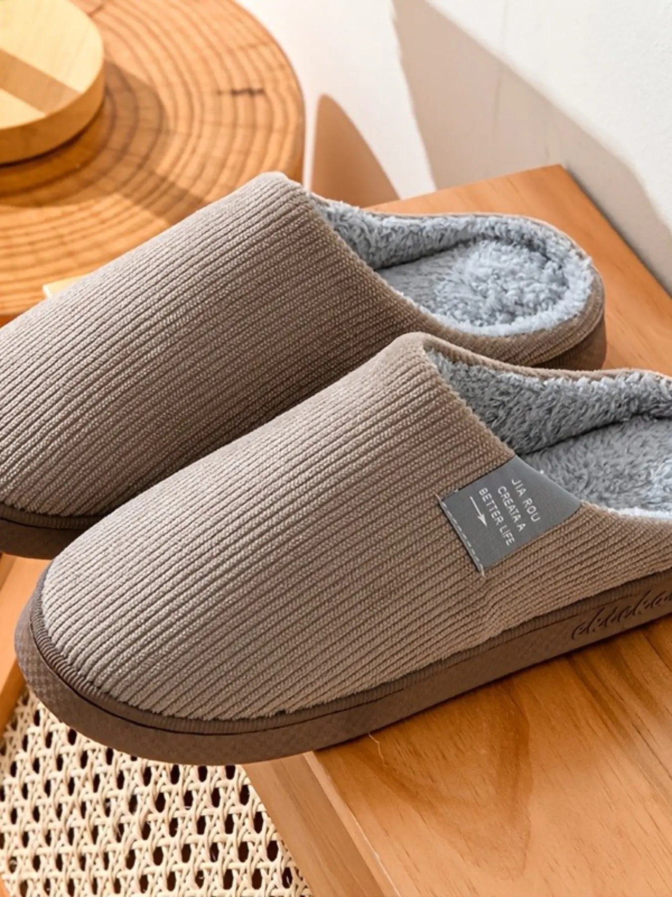 Multi-Color Cotton Slippers, Comfortable Soft Unisex, Non-Slip Plush Lining, Indoor Warm Thick Rubber Sole, Fall & Winter Casual Footwear