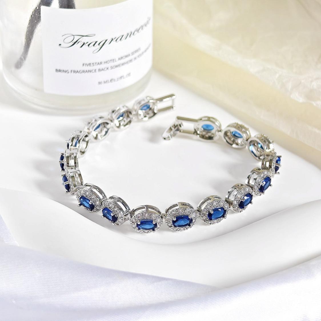 Luxury Colorful Moissanite Bracelet Bangle Elegant Fashion Jewelry Moissanite Wedding Engagement Anniversary Birthday Party Gift For Women Girlfriend Wife Lady