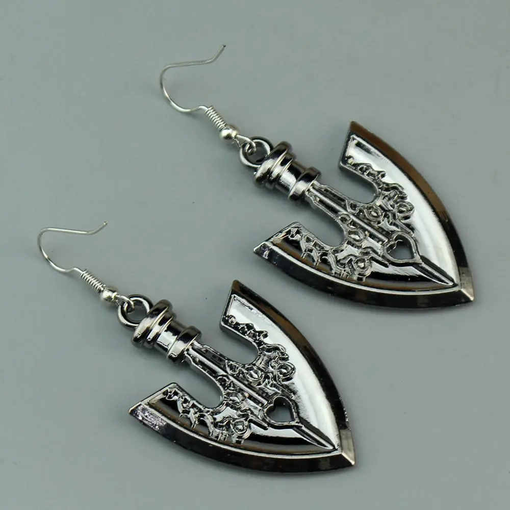 JoJo's Bizarre Adventure Kakyoin Noriaki Arrow Pendant Earrings, Unisex Cosplay Jewelry for Male-Female Role Play, Anime Cartoon Gift for Toys & Hobbies Enthusiasts
