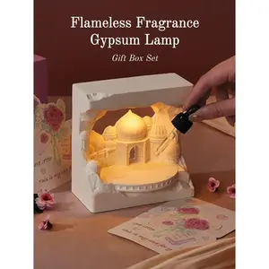 Flameless Fragrance Lamp Gift Box - Essential Oil Diffuser Aesthetic Bedroom Decorations Household Accessories Graduation Gift Mom Birthday Summerwins