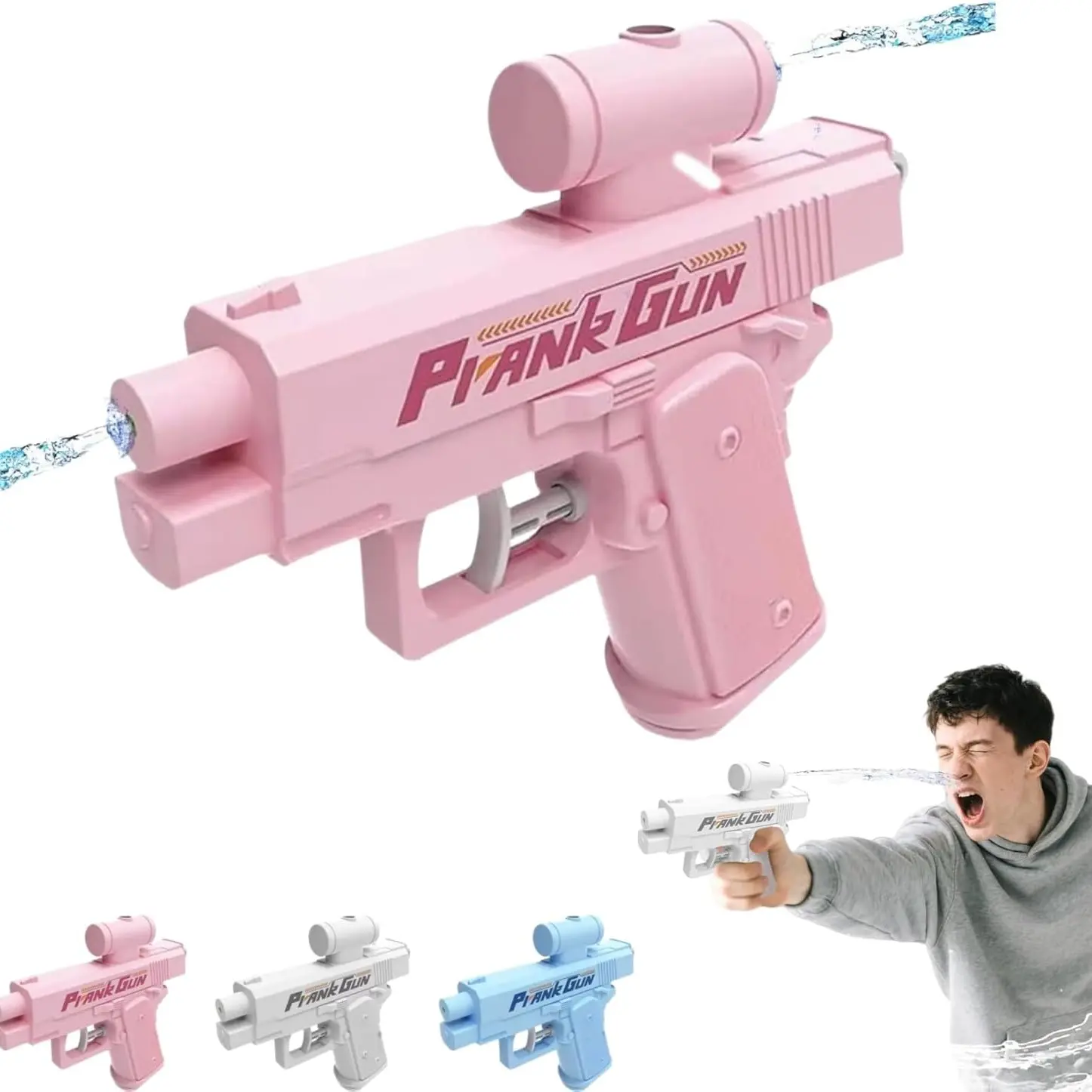 3-Pack Prank Water Guns, Bidirectional Prank Water Gun, Fun Battle Water Gun, Novelty Game, Perfect for Parties and Summer Fun, Squirt Guns