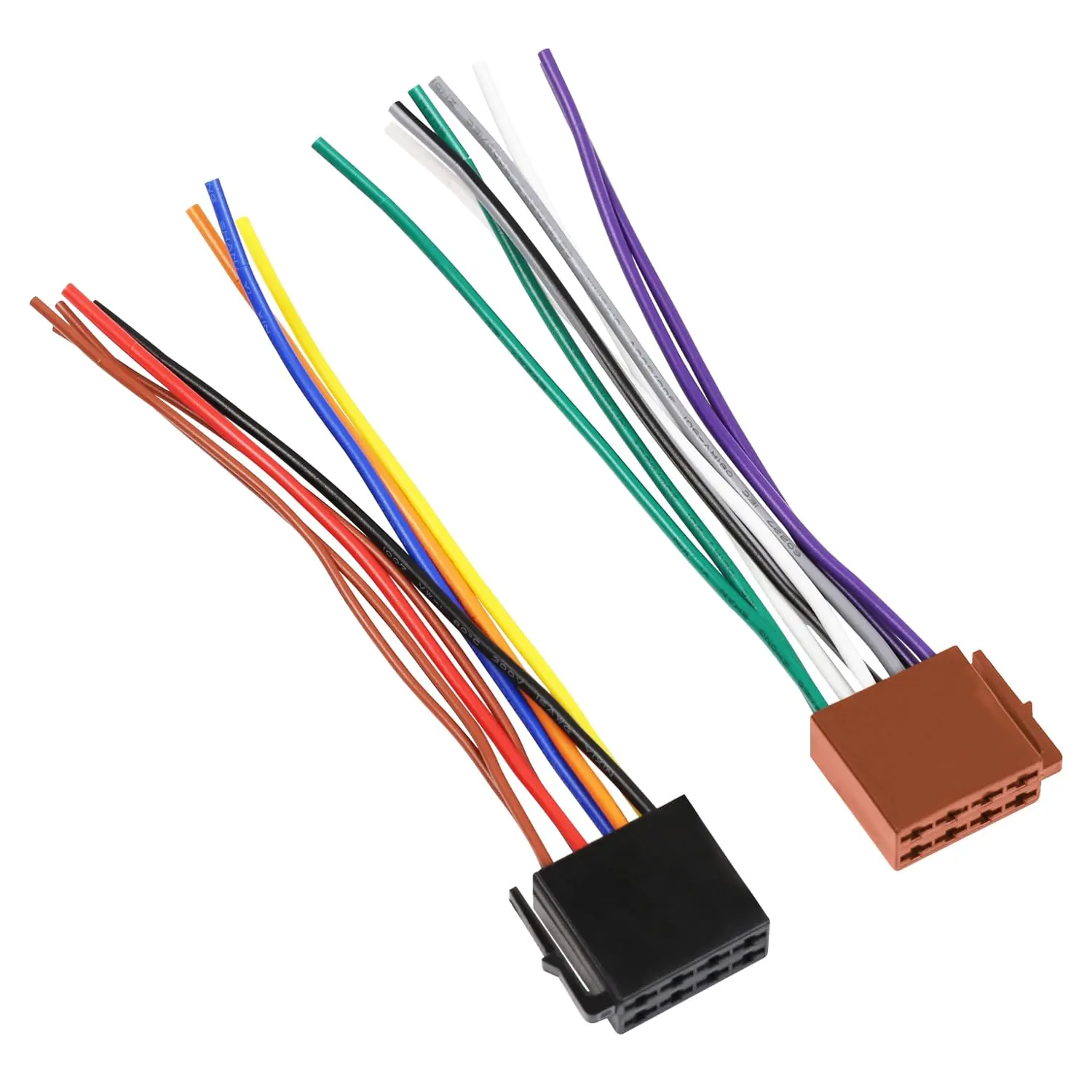 ISO  Radio Stereo Wiring Harness Adapter 8Pin Connectors | Aftermarket  Audio Video Wire Harness Adapters,In  CD DVD Player Power Speaker Plugs