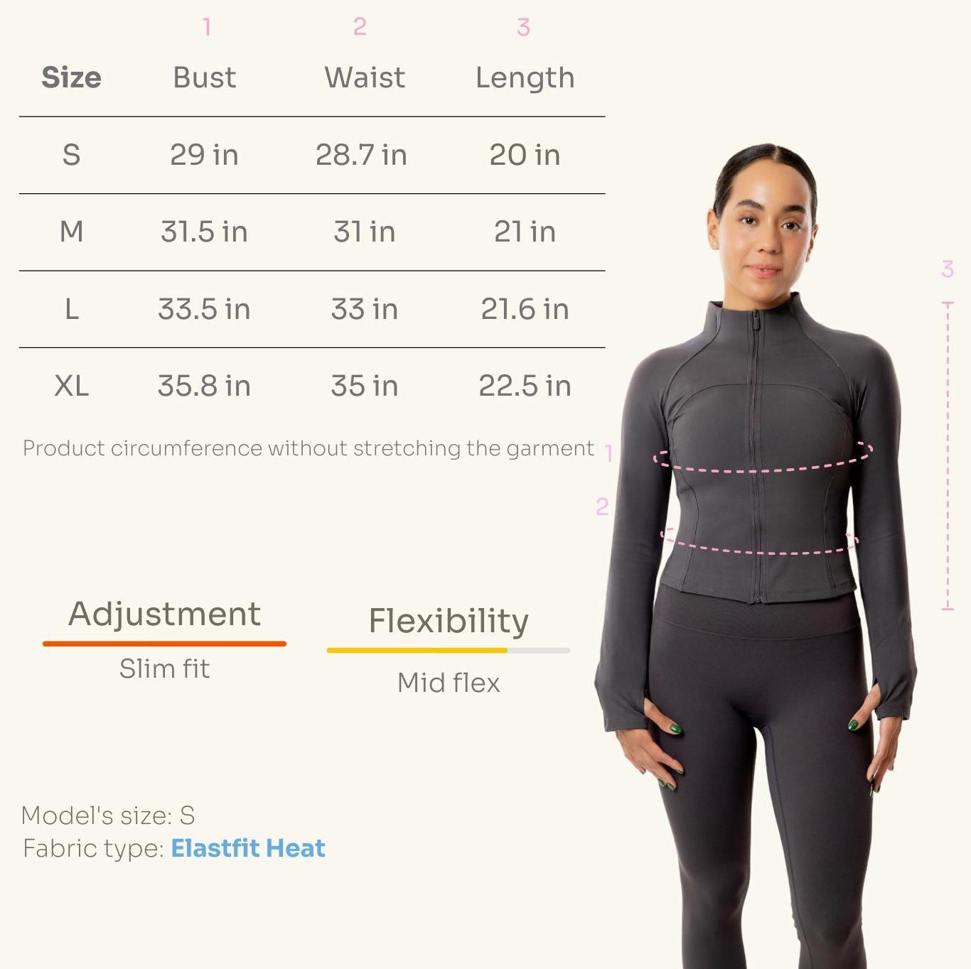 Valkyrie Jacket - LJ0234 - Define Jacket . Elegant Thermal Fitness Jacket with Thumbholes