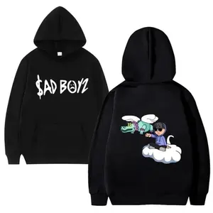 Junior H Sad Boyz Funny Graphic Hoodie - Unisex Oversized Streetwear Pullover, Soft Cotton Sadboyz Live Forever Design, Trendy Hip-Hop Music Merch T-Shirt & Washed Vintage Casual Wear