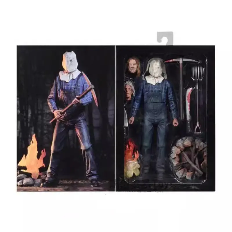 Neca 39719 Friday the 13th Jason Deluxe 7-Inch Figure Model, Desktop PC Case Decor, Halloween Gift, Party Gift