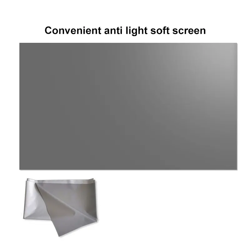 Thick Anti-Glare Projector Screen, Wall-Mounted, 30-133 Inches, Easy Installation, Home Theater, Office, Classroom, Indoor/outdoor Use