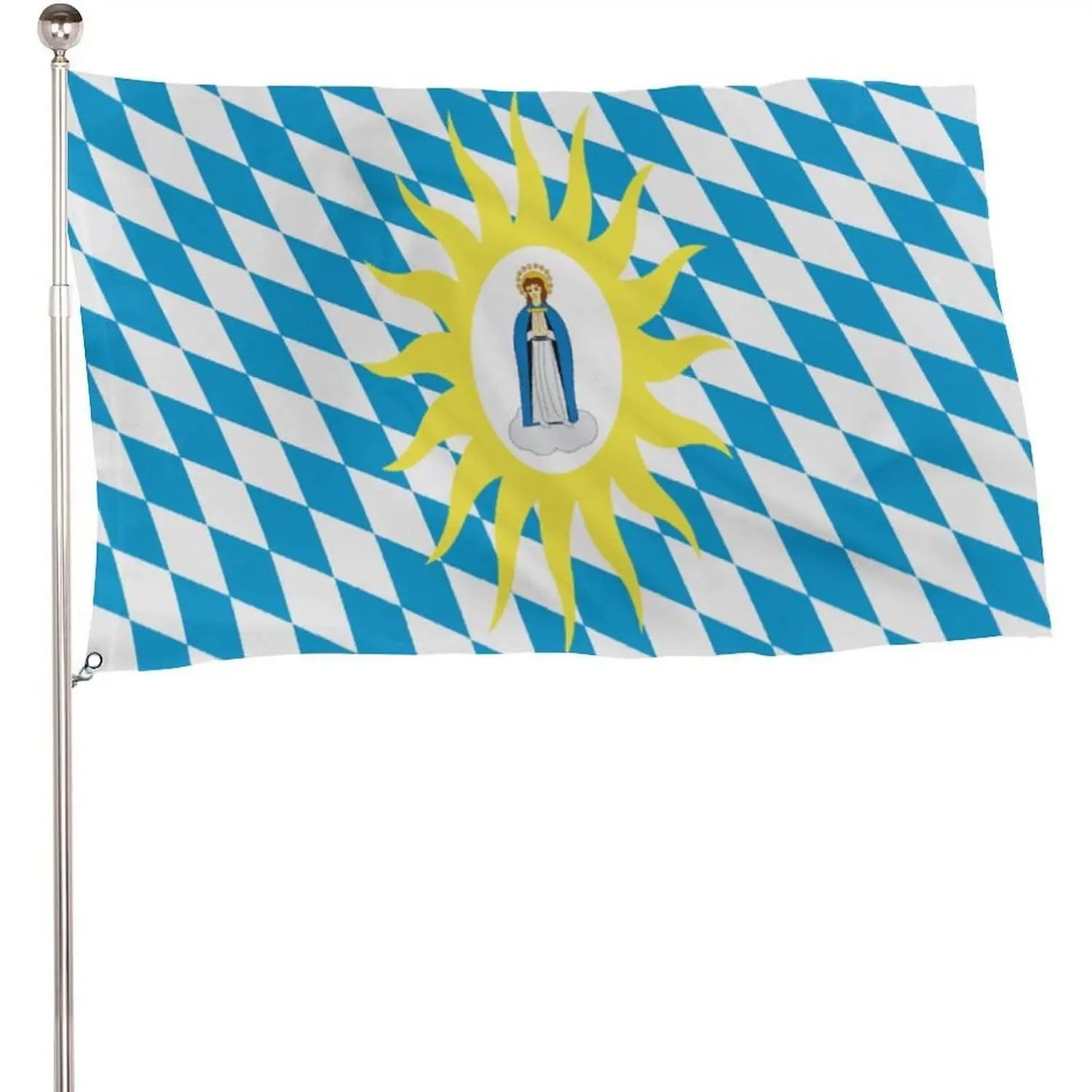 Catholic League Single Flag, 5x3 Ft 115D Polyester Fabric Lightweight Banner with 2 Metal Eyelets for Outdoor Display, Banners
