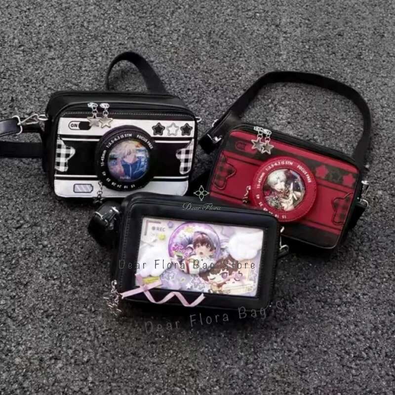 New Design Small Camera Ita Bag Fashionable Cute Girl Transparent DIY Cosplay Shoulder Bags Street Trend Messenger Crossbody Bag