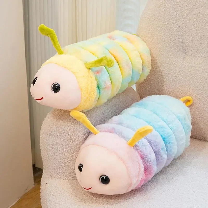 Adorably Caterpillar Plush Toys Insect Stuffed Doll Kawaii Pillow Pendant Hobbies Collection Home Kids Birthday Gifts Decor Toys