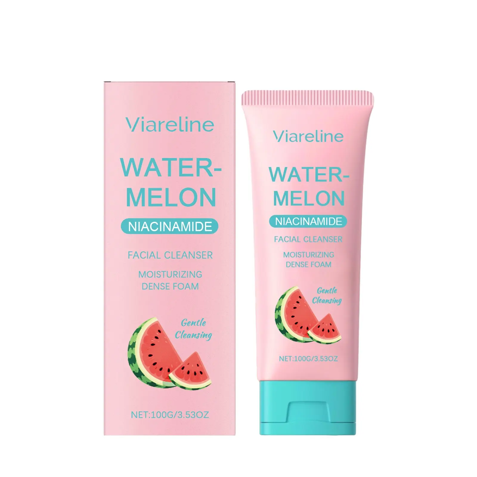 Watermelon Foam Face Wash – Gentle Cleansing, Hydrating & Refreshing Facial Cleanser, Hydrating Moisturizing Cleanser