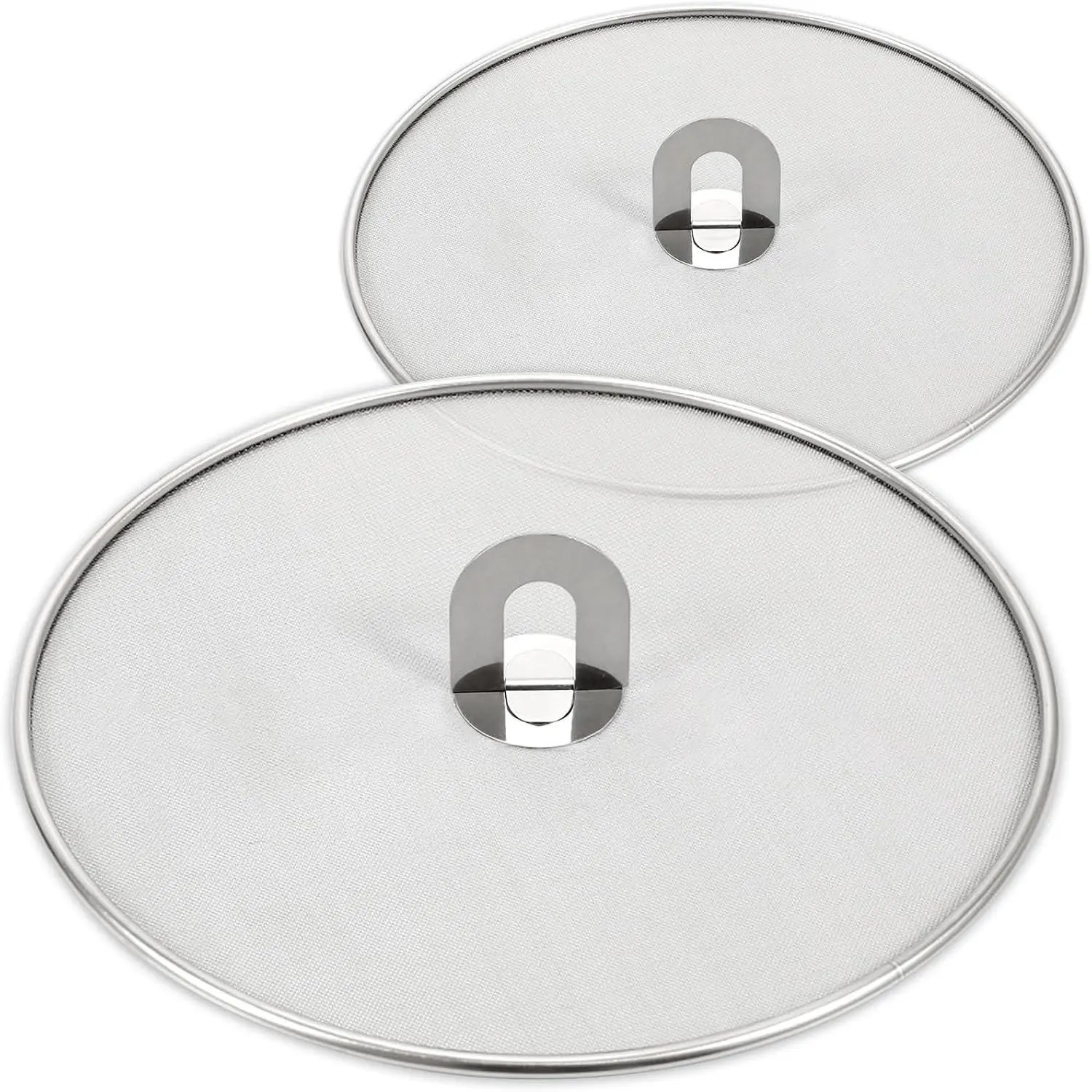 Splatter Screen for Kitchen Stainless Steel Fine Mesh Splatter Screen for Frying Pan 10 13 Inch Grease Splatter Guard with Fold Flat Knob