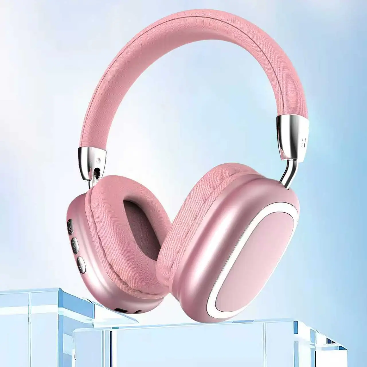 New Wireless Over-Ear Bluetooth-compatible Headphones, Foldable Noise-Canceling Metal Texture Design, Comfortable Leather, Low Latency HiFi Call, Noise Cancelling Headphones