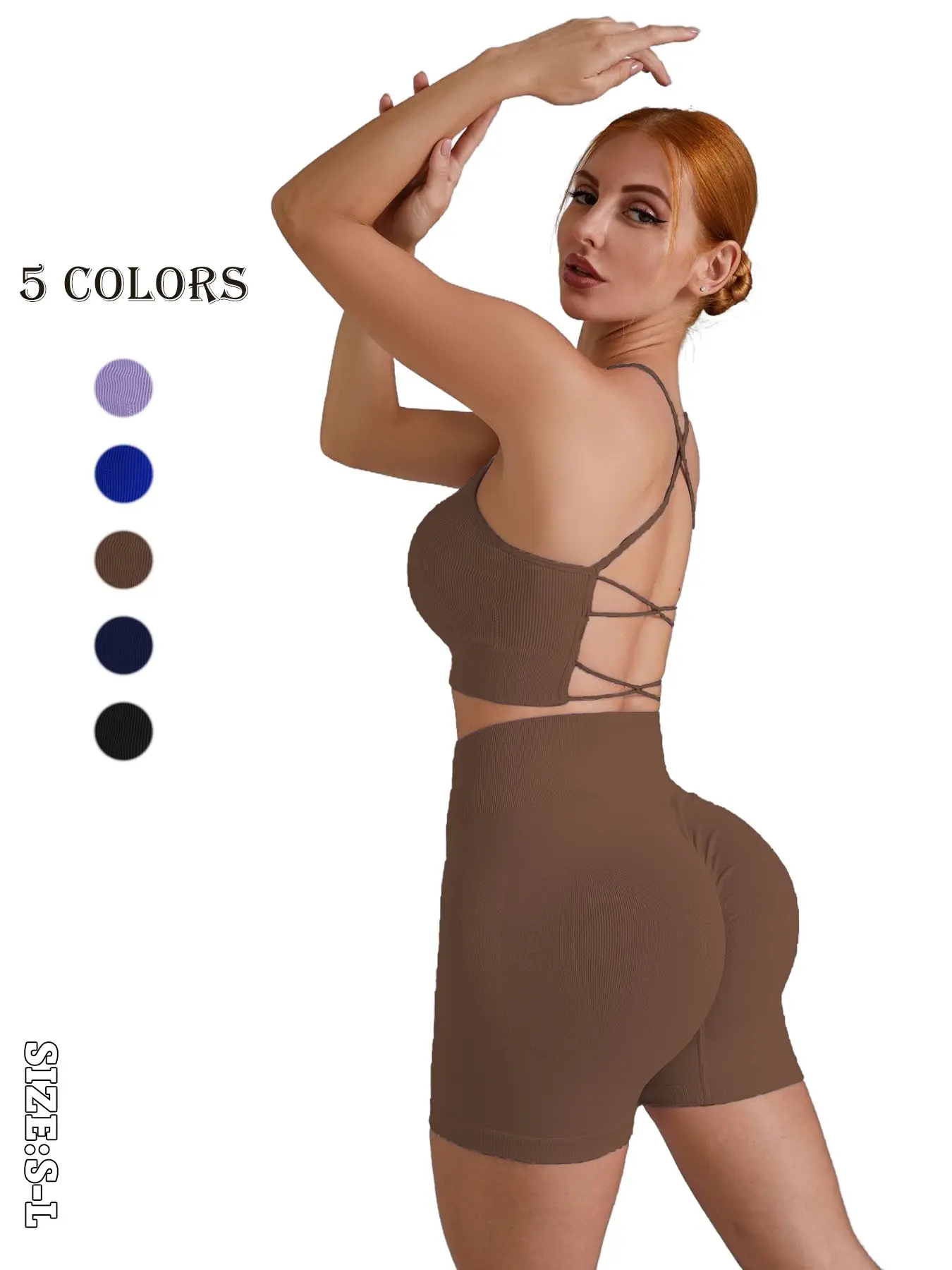 Women's Trending 2-Piece Shaper Cami Set, Slimming Knit Camisole and Shorts, Casual Everyday Body Shaping Activewear, Fitness Shapewear Set