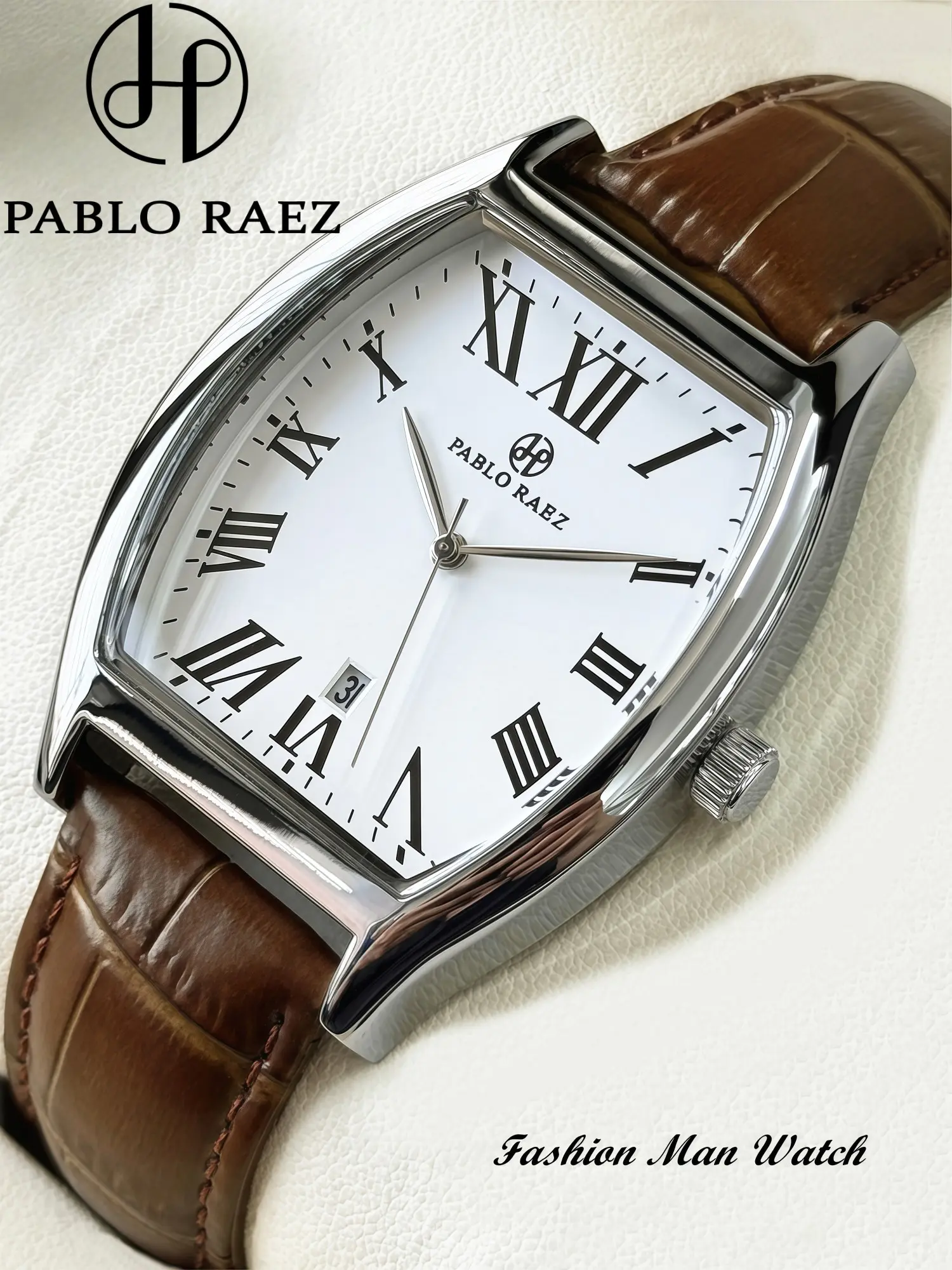 Men's Business Fashion Analog Quartz Watch, Stainless Steel Watch for Party, Everyday Accessory, Trendy All-match & Exquisite Watch for Gift, Business Leather Watch, Waterproof Quartz Wristwatch, Fashionable Wristwatch, Business Casual Wristwatch