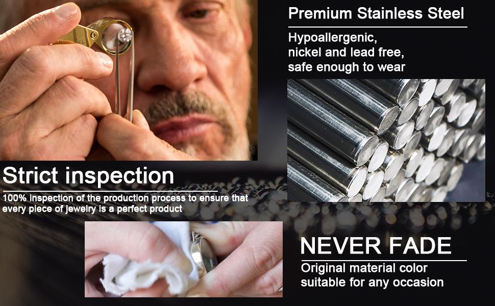 Besteel 16Pcs Stainless Steel Band Rings for Men Women Fidget Anxiety Relief Rings Cool Chain Beveled Edges Celtic Black Band Spinner Rings Set for Wedding Promise Mens Rings Pack Gift Jewelry Besteel 16Pcs Stainless Steel Band Rings for Men Women Fidget Anxiety Relief Rings Cool Chain Beveled Edges Celtic Black Band Spinner Rings Set for Wedding Promise Mens Rings Pack Gift Jewelry