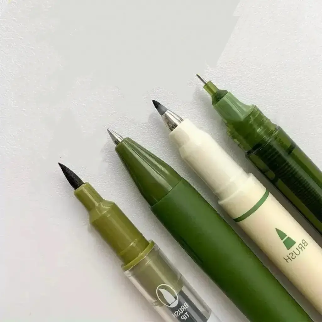 4pcs Color Retro Smooth Writing Ballpoint Pen, Compatible withMultiple Pen Tip Types, High-End Quality, Fast DryingInk, Office And Stationery Suitable for Hand AccountNotebook, Painting, Filling, Color, Fine Writing Tools.Drawing Pens Set, Aesthetic Pens