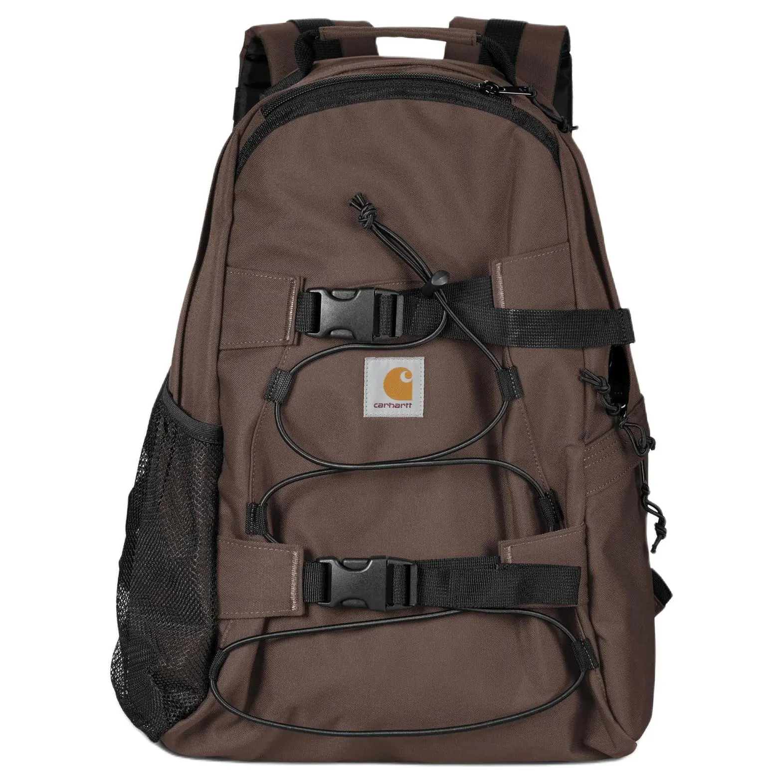 Carhartt WIP Kickflip Lightweight Zip-Top Backpack for Men, Casual Style, Mahogany Color