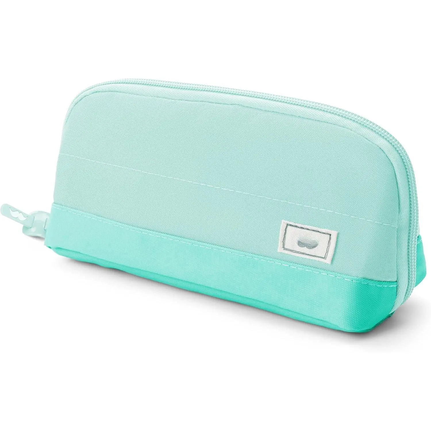 Modern Pencil Case with Triangle Design - Compact Spacious Storage Organizer for Students, Office Stationery with 5 Mesh Pockets, Bag Pouch