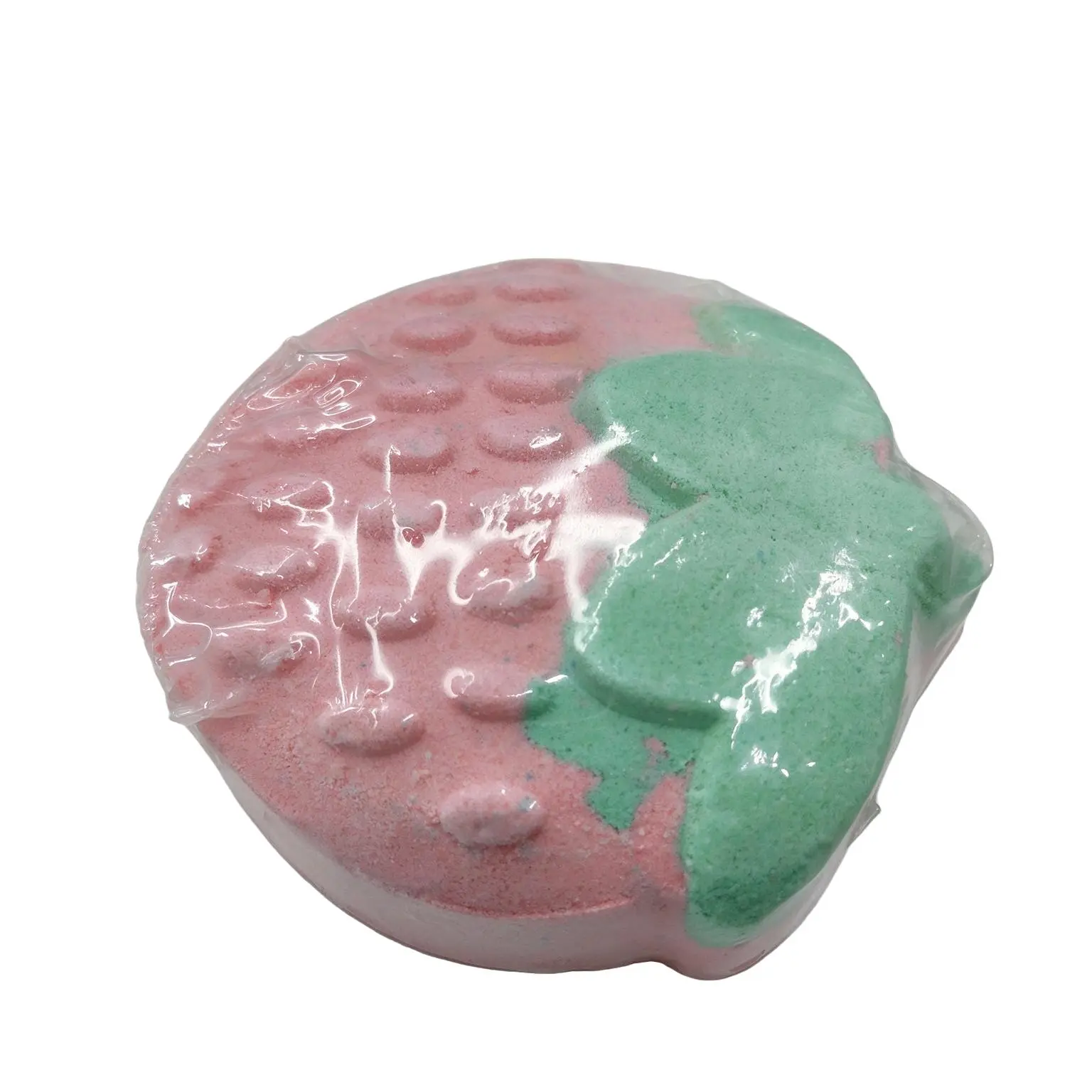 Pink Strawberry Bath Bomb, Relaxing Bubble Bath Experience, Perfect for Self-Care & Spa Time, Fun & Aromatic Shower Accessory