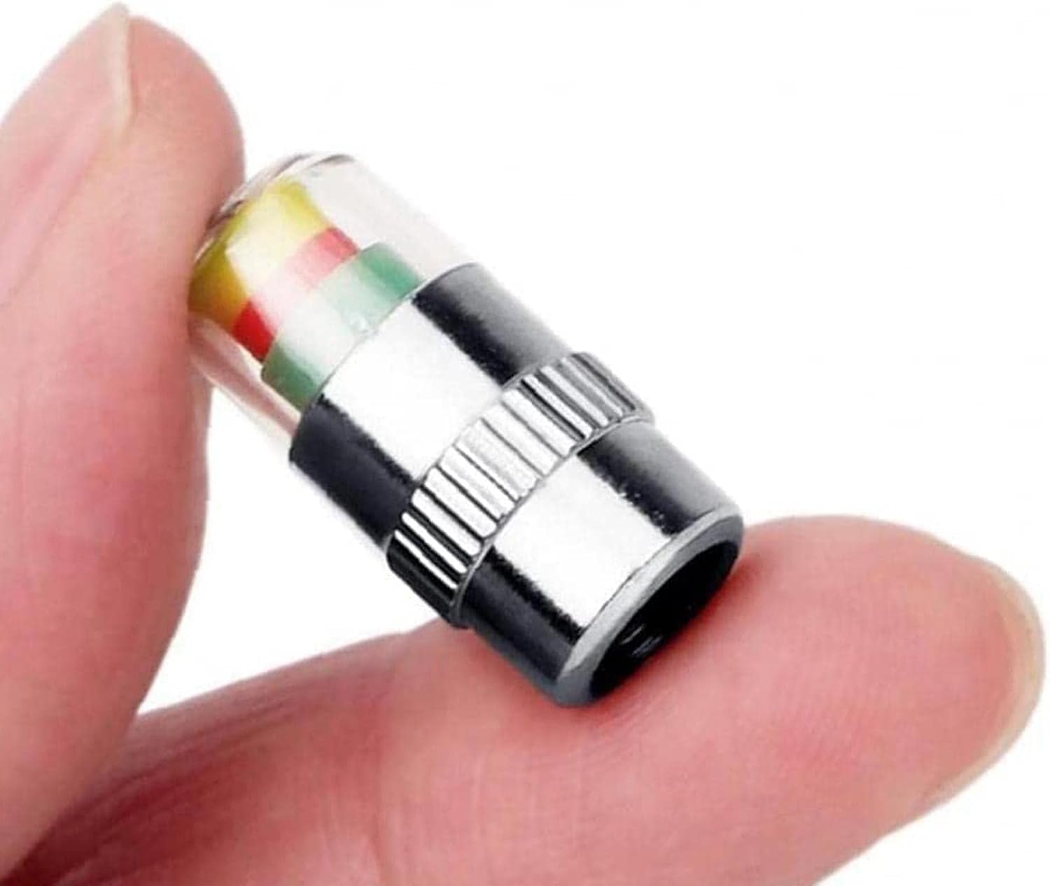 4 PCS Car Auto Tire Pressure Monitor Valve, Car Pressure Monitor Valve Stem, Tire Pressure Monitor Valve Stem Cap for Medium-Sized, Small, Motorbikes, Bicycles