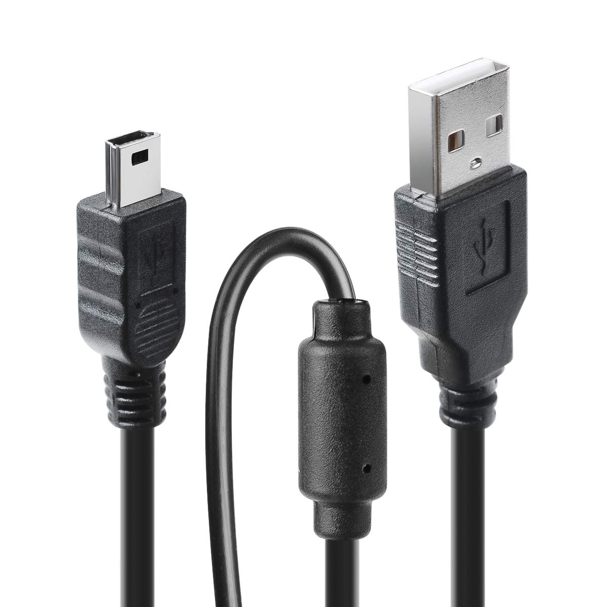 2 Pack 10ft PS3 Controller Charger  - Mini USB Data  Cord for PS Move/PS3/PS3 Slim Controller, TI84 Plus CE, Digital Camera