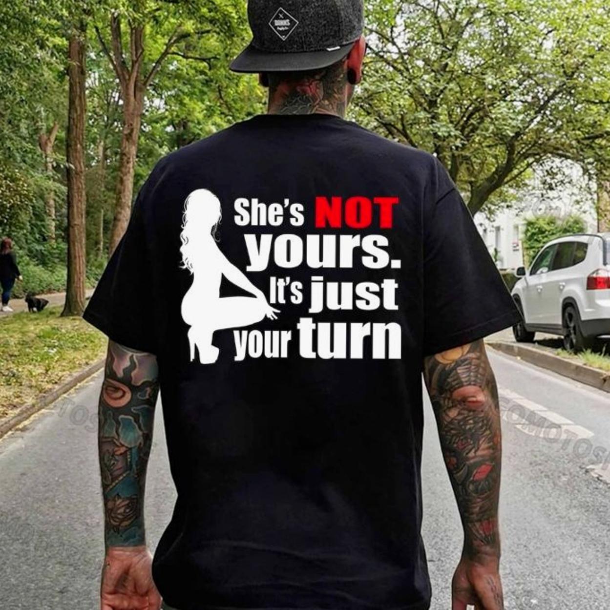 Humorous Quote Print Short Sleeve, Trendy Men's Tee for Hangout & Casual Street Style