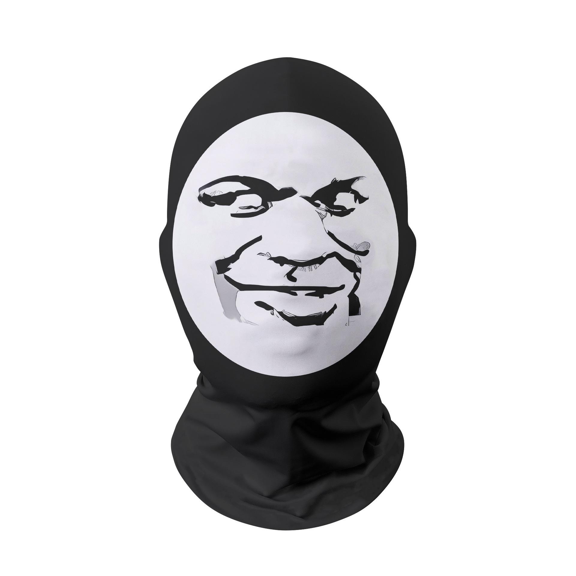 Popular funny hood mask tricky funny face big head dragon picture expression bag hood cycling mask breathable