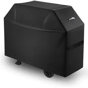 VEVOR Grill Cover, 59 inch BBQ Covers for Outdoor Grills, Waterproof, Fade Resistant, Weather Resistant Heavy Duty 600D Polyester, Easy On/Off, with Secure Buckles, Black