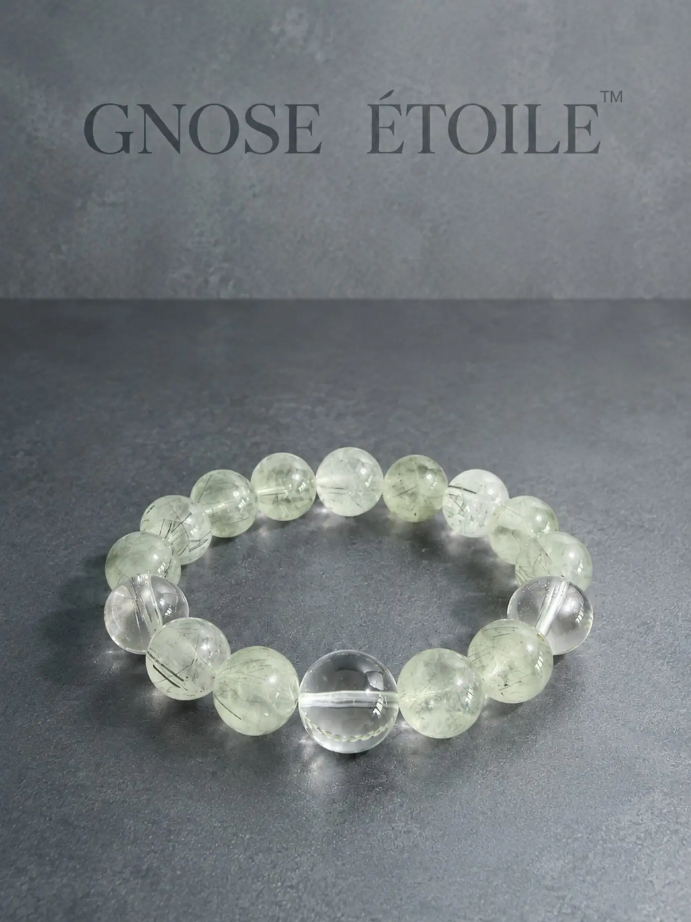 <Trailing vine> Natural crystal and mineral beaded bracelets