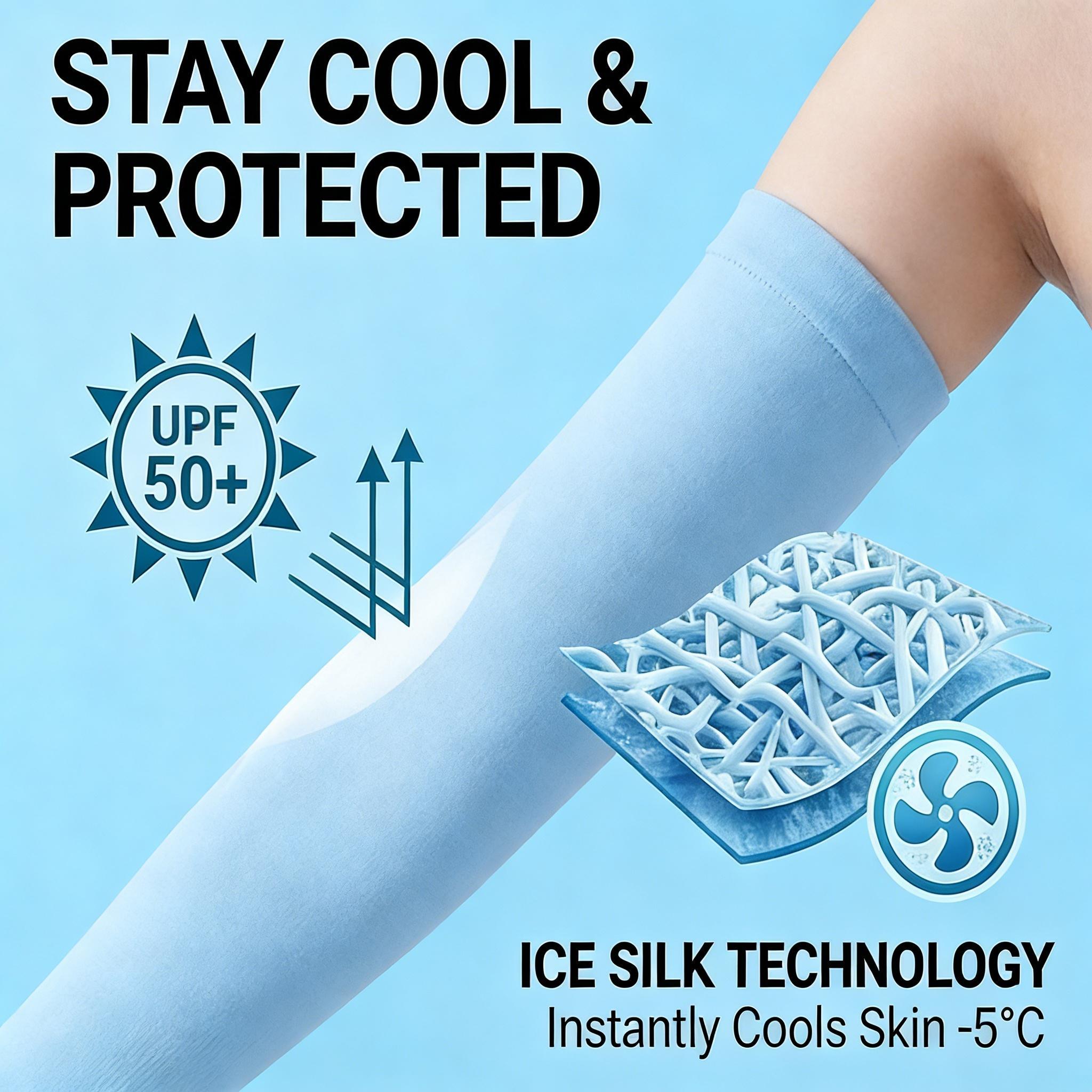 7 Pairs UV Protection Cooling Arm Sleeves for Men & Women, Thumb Hole Design, Sun Protection Sleeves for Driving, Golf, Fishing, Cycling & Hiking