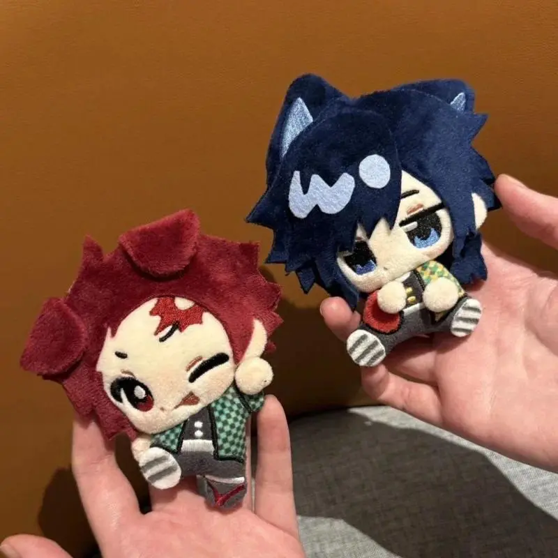 Demon Slayer Giyuu Tanjiro Plushies Anime Backpack Pendant Soft Cotton Doll 10cm Keychain Gift Fans