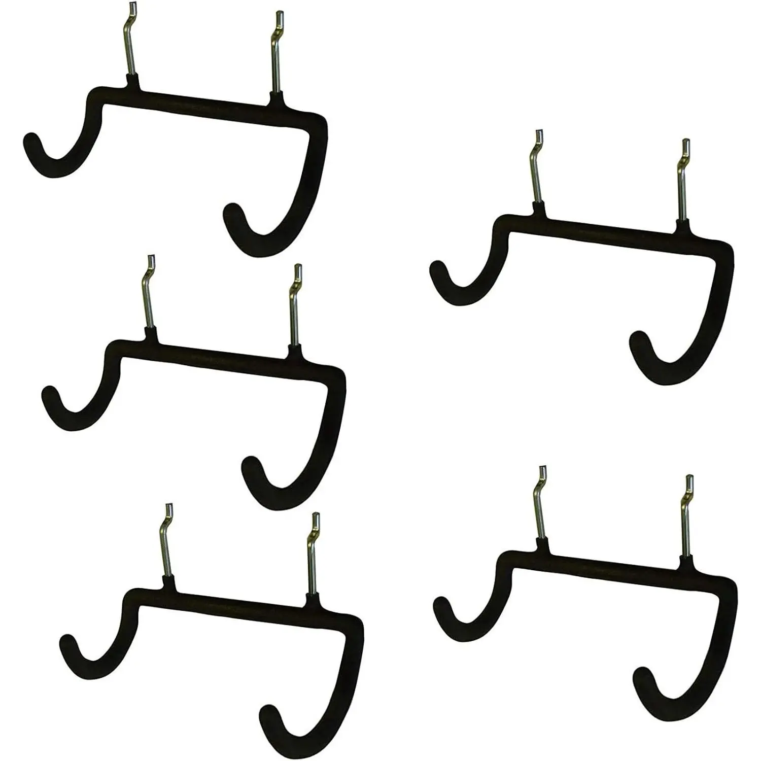 5 count Pegboard Drill Holder with Double Hooks and Accessories Bag for Power Tools