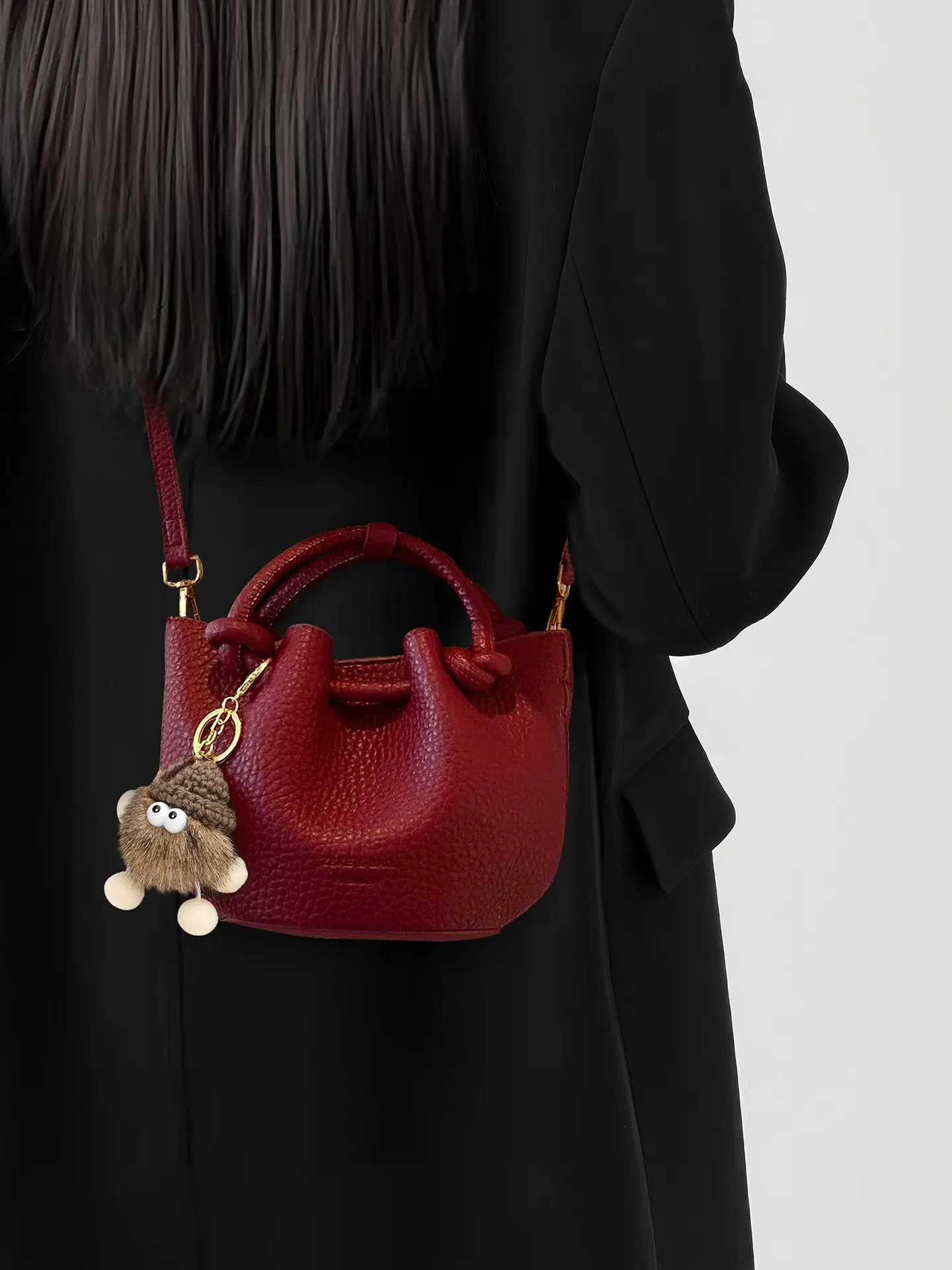 Elegant Pleated Crossbody Bag, Unique Fashion Design, Simple Yet Sophisticated Style, Perfect for Daily Use & Special Occasions, Pu Leather Bag